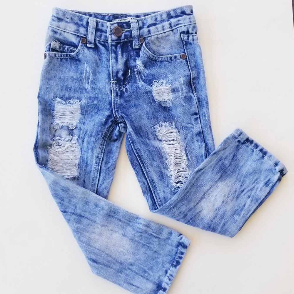 City Ink Jeans Acid Washed Jeans Size 4 Girls